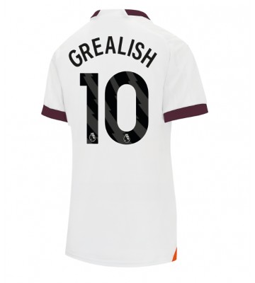 Manchester City Jack Grealish #10 Udebanetrøje Dame 2023-24 Kort ærmer